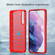 Samsung Galaxy S23 5G Brushed Texture Carbon Fiber TPU Phone Case - Red