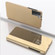 Samsung Galaxy S23 5G Plated Mirror Leather Phone Case with Holder - Gold