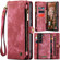 Samsung Galaxy S23 5G CaseMe 008 Detachable Multifunctional Leather Phone Case - Red