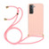 Samsung Galaxy S23 5G Wheat Straw Material + TPU Protective Case with Lanyard - Pink