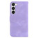 Samsung Galaxy S23 5G 7-shaped Embossed Leather Phone Case - Purple