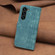 Samsung Galaxy S23 5G Plaid Embossed Leather Phone Case - Green