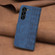 Samsung Galaxy S23 5G Plaid Embossed Leather Phone Case - Blue