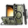 Samsung Galaxy S23 5G Armor Series MagSafe Magnetic Holder Phone Case with Back Clip - Army Green