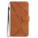 Samsung Galaxy S23 5G Stitching Embossed Leather Phone Case - Brown