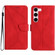 Samsung Galaxy S23 5G Stitching Embossed Leather Phone Case - Red