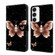 Samsung Galaxy S23 Crystal 3D Shockproof Protective Leather Phone Case - Pink Diamond Butterfly