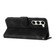 Samsung Galaxy S23 5G Line Pattern Skin Feel Leather Phone Case - Black