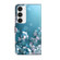 Samsung Galaxy S23 Crystal 3D Shockproof Protective Leather Phone Case - Plum Flower