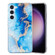 Samsung Galaxy S23 5G IMD Shell Pattern TPU Phone Case - Blue Gold Marble