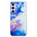 Samsung Galaxy S23 5G IMD Shell Pattern TPU Phone Case - Sky Blue Purple Marble