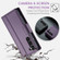 Samsung Galaxy S23 5G CaseMe 023 Butterfly Buckle Litchi Texture RFID Anti-theft Leather Phone Case - Pearly Purple