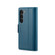 Samsung Galaxy S23 5G CaseMe 023 Butterfly Buckle Litchi Texture RFID Anti-theft Leather Phone Case - Blue