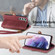 Samsung Galaxy S23 5G Geometric Zipper Wallet Side Buckle Leather Phone Case - Red