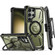 Samsung Galaxy S23 Ultra 5G Armor Series MagSafe Magnetic Holder Phone Case with Back Clip - Army Green