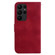 Samsung Galaxy S23 Ultra 5G 7-shaped Embossed Leather Phone Case - Red