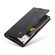 Samsung Galaxy S23 Ultra 5G CaseMe 013 Multifunctional Horizontal Flip Leather Phone Case - Black