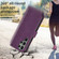 Samsung Galaxy S23 Ultra 5G Plaid Embossed Leather Phone Case - Purple