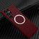 Samsung Galaxy S23 Ultra 5G Carbon Fiber Texture MagSafe Magnetic Phone Case - Red