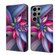 Samsung Galaxy S23 Ultra Crystal 3D Shockproof Protective Leather Phone Case - Colorful Flower