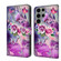 Samsung Galaxy S23 Ultra Crystal 3D Shockproof Protective Leather Phone Case - Butterfly