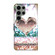 Samsung Galaxy S23 Ultra Crystal 3D Shockproof Protective Leather Phone Case - Pink Diamond Heart