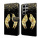 Samsung Galaxy S23 Ultra Crystal 3D Shockproof Protective Leather Phone Case - Golden Wings