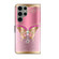 Samsung Galaxy S23 Ultra Crystal 3D Shockproof Protective Leather Phone Case - Pink Bottom Butterfly