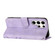 Samsung Galaxy S23 Ultra 5G Line Pattern Skin Feel Leather Phone Case - Light Purple