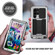 Samsung Galaxy S23 Ultra 5G R-JUST Sliding Camera Design Life Waterproof Dustproof Shockproof Phone Case - Silver