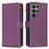 Samsung Galaxy S23 Ultra 5G 9 Card Slots Zipper Wallet Leather Flip Phone Case - Dark Purple