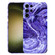 Samsung Galaxy S23 Ultra 5G Marble Pattern Phone Case - Purple White