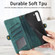 Samsung Galaxy S23 Ultra 5G Geometric Zipper Wallet Side Buckle Leather Phone Case - Green