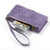 Samsung Galaxy S23 Ultra 5G Geometric Zipper Wallet Side Buckle Leather Phone Case - Purple