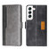 Samsung Galaxy S23+ 5G Contrast Color Side Buckle Leather Phone Case - Black+Grey