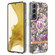 Samsung Galaxy S23+ 5G Flowers and Plants Series IMD TPU Phone Case with Ring Holder - Purple Peony