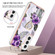 Samsung Galaxy S23+ 5G Electroplating IMD TPU Phone Case with Ring - Purple Flower