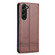 Samsung Galaxy S23+ 5G AZNS Magnetic Calf Texture Flip Leather Phone Case - Dark Brown