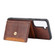 Samsung Galaxy S23+ 5G Calfskin Color Matching TPU + PU Phone Case - Brown
