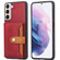 Samsung Galaxy S23+ 5G Calfskin Color Matching TPU + PU Phone Case - Red