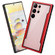 Samsung Galaxy S23+ 5G Defender Metal Clear PC Soft TPU Phone Case - Red