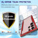 Samsung Galaxy S23+ 5G Defender Metal Clear PC Soft TPU Phone Case - Red