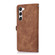 Samsung Galaxy S23+ 5G Zipper Card Slot Buckle Wallet Leather Phone Case - Brown