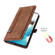 Samsung Galaxy S23+ 5G Zipper Card Slot Buckle Wallet Leather Phone Case - Brown