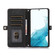 Samsung Galaxy S23+ 5G Zipper Card Slot Buckle Wallet Leather Phone Case - Black