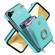 Samsung Galaxy S23+ 5G Ring Holder RFID Card Slot Phone Case with Long Lanyard - Mint Green