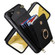 Samsung Galaxy S23+ 5G Ring Holder RFID Card Slot Phone Case with Long Lanyard - Black