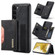 Samsung Galaxy S23+ 5G DG.MING M2 Series 3-Fold Multi Card Bag + Phone Case - Black