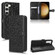 Samsung Galaxy S23+ 5G Honeycomb Dot Texture Leather Phone Case - Black
