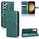 Samsung Galaxy S23+ 5G Honeycomb Dot Texture Leather Phone Case - Green